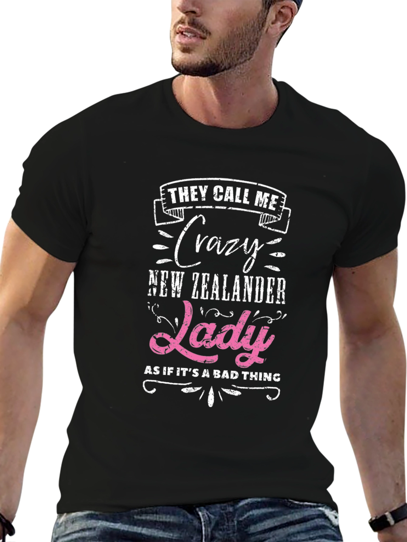 Crazy New Zealander Lady T-Shirt
