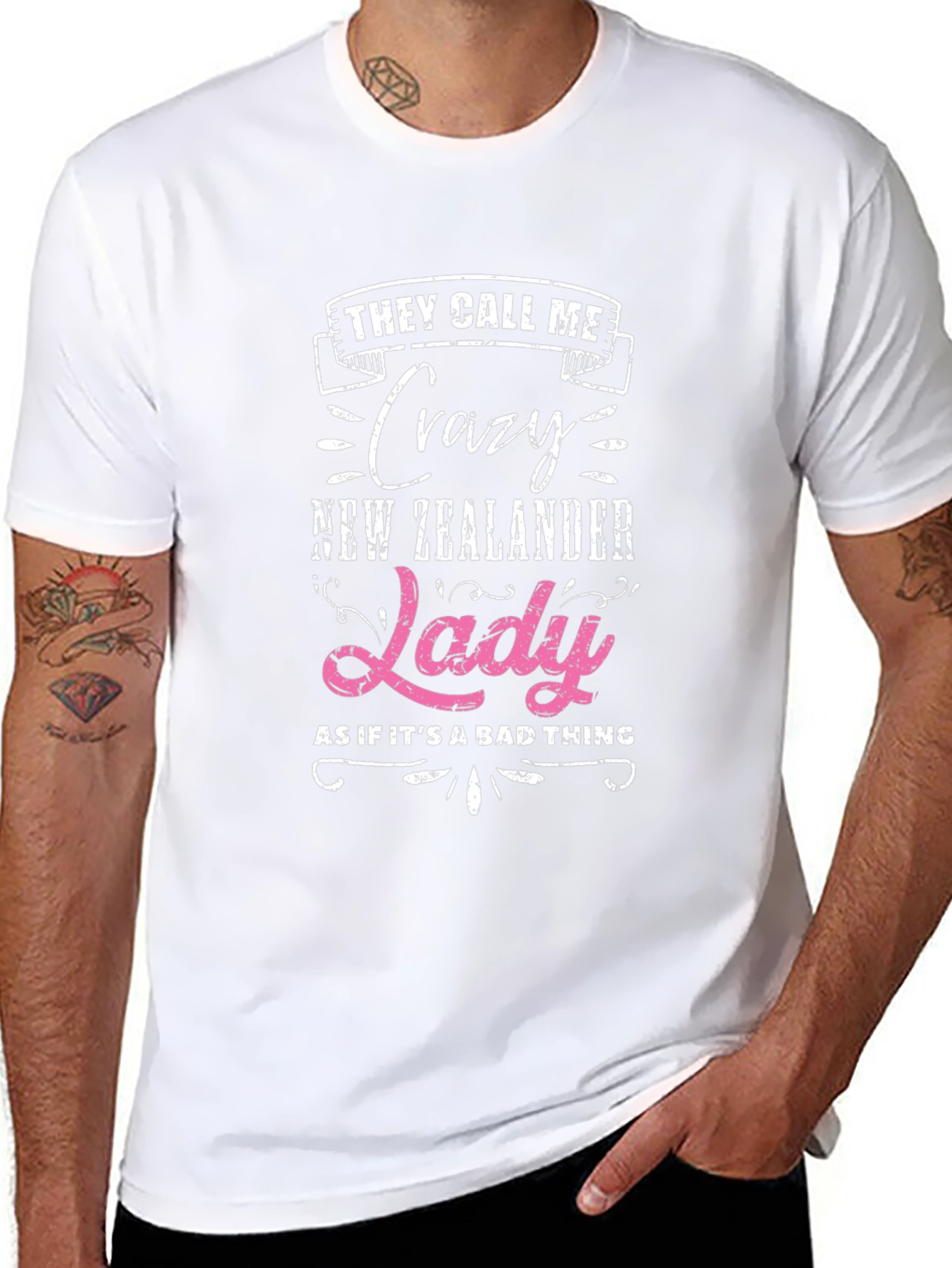 Crazy New Zealander Lady T-Shirt
