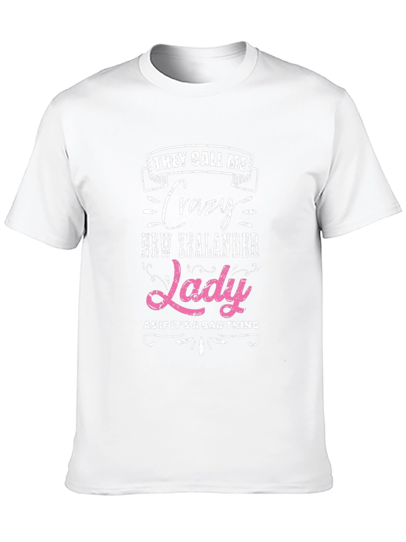 Crazy New Zealander Lady T-Shirt