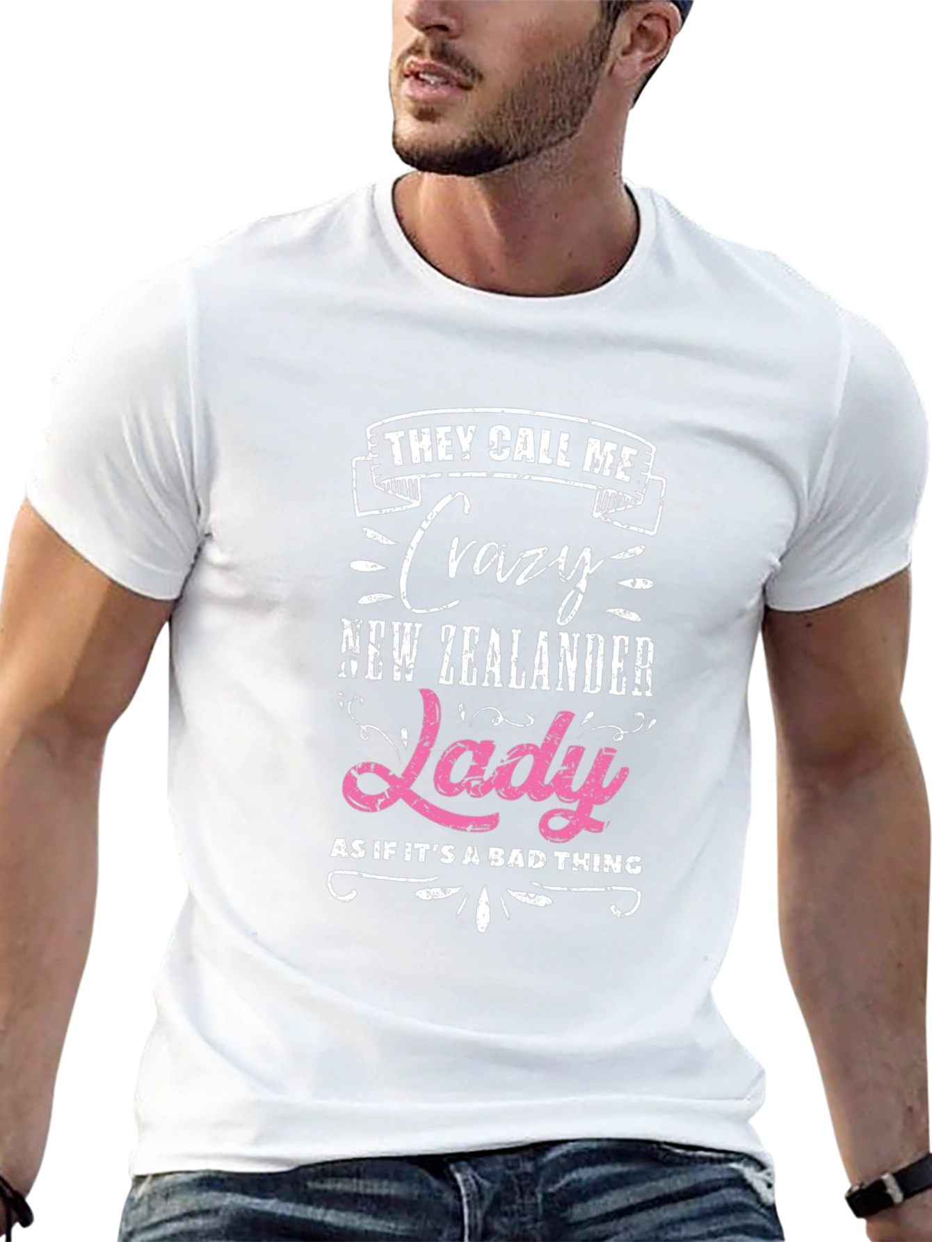 Crazy New Zealander Lady T-Shirt