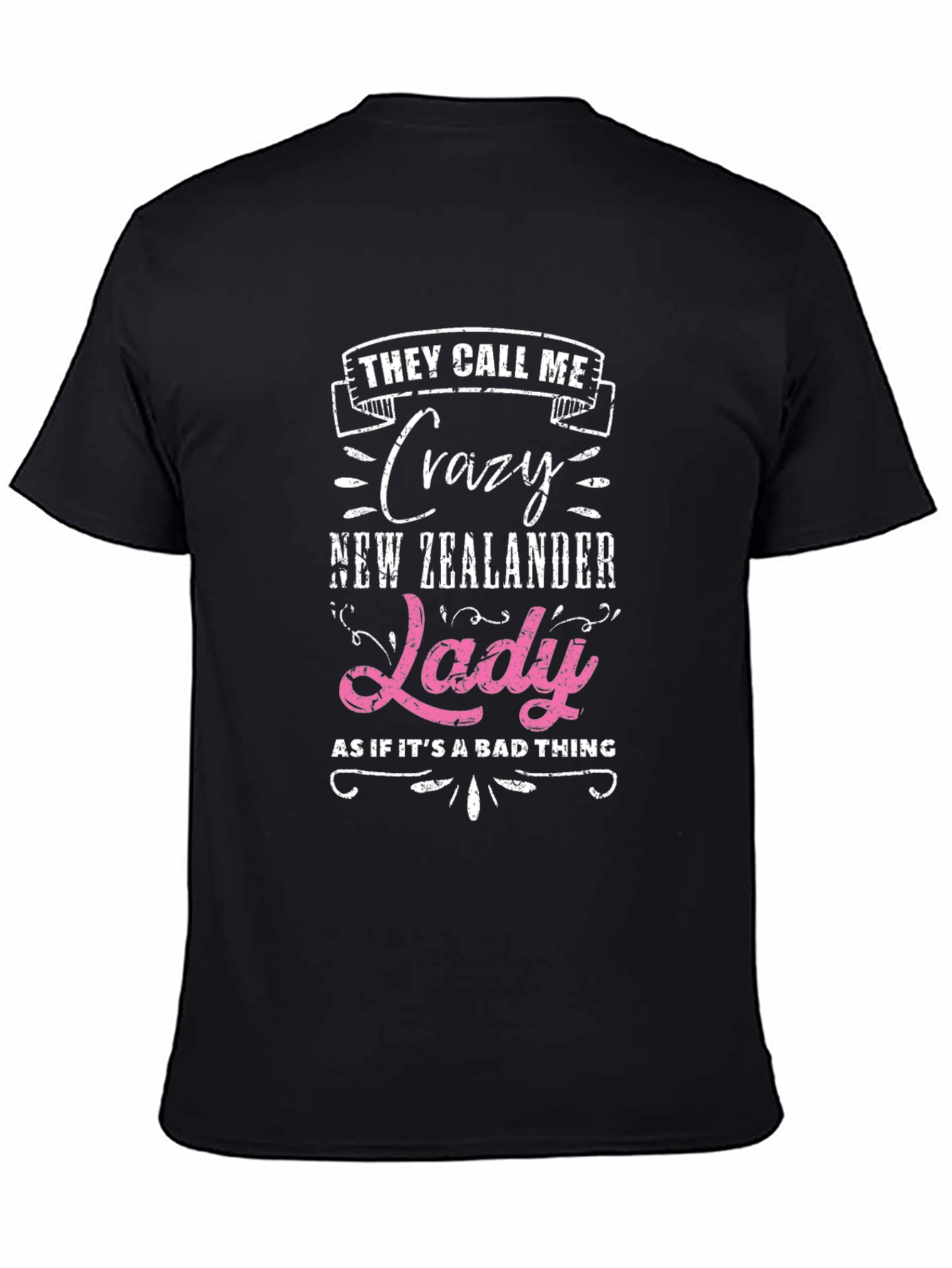Crazy New Zealander Lady T-Shirt