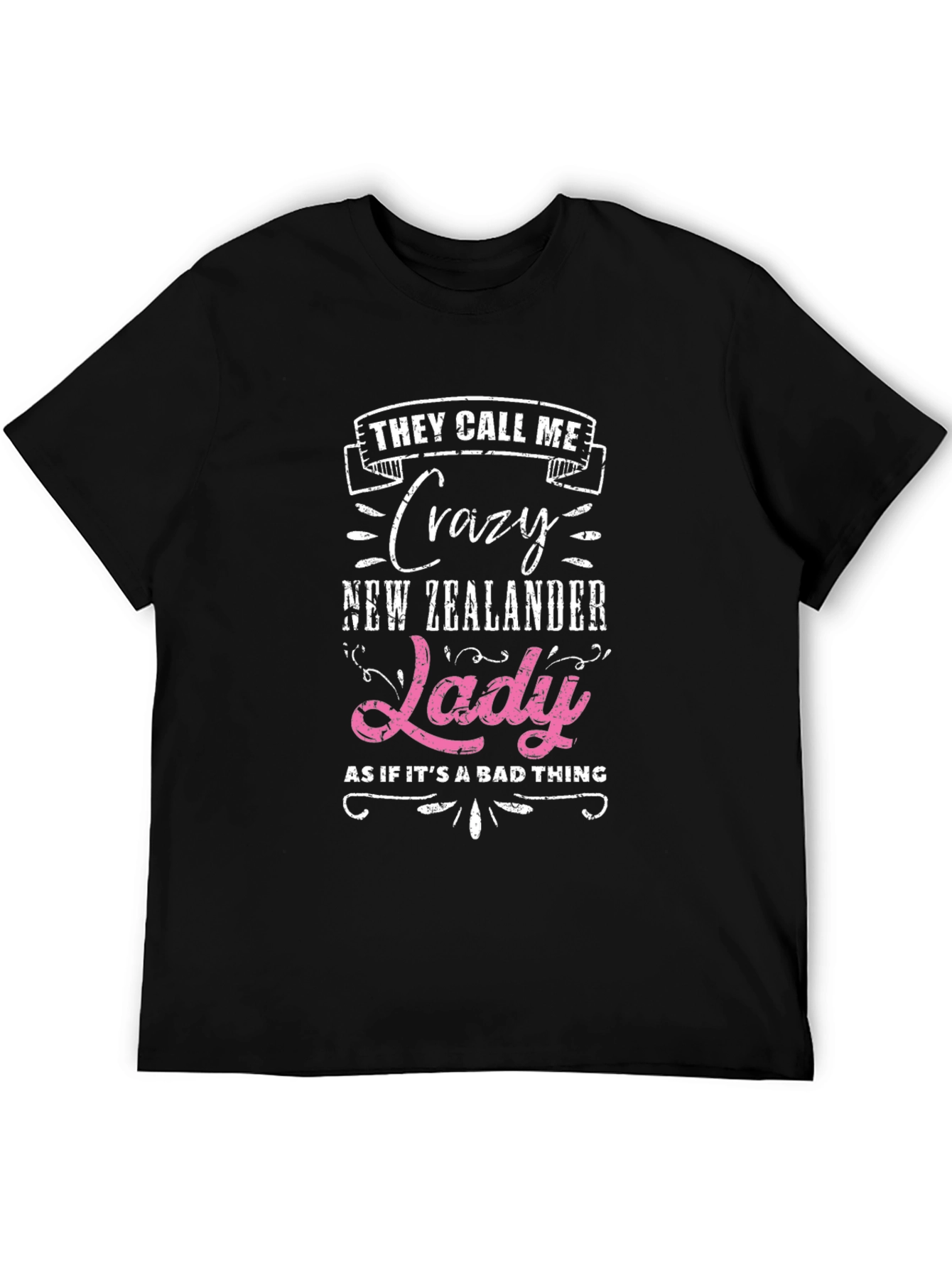 Crazy New Zealander Lady T-Shirt