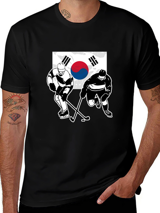 South Korea Hockey T-Shirt - Black