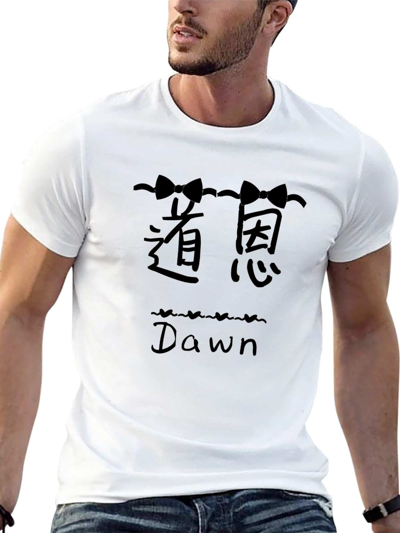 Dawn Graphic T-Shirt Black Crew Neck