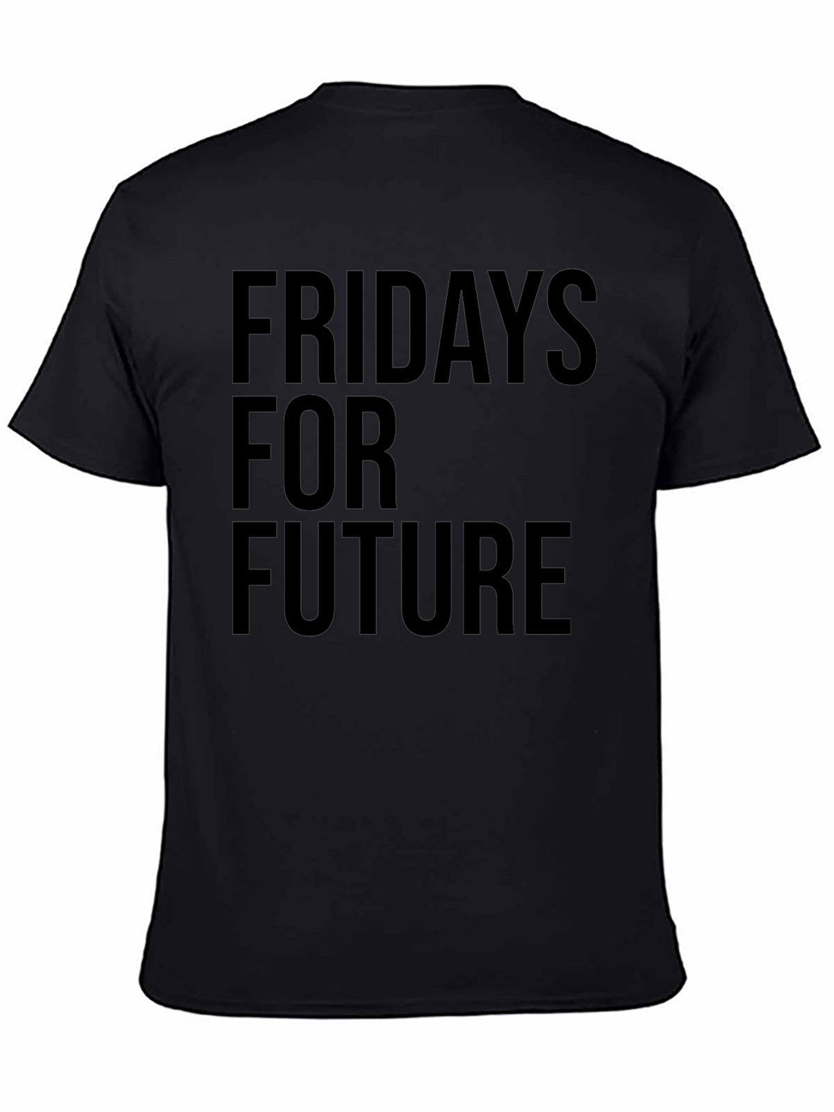Fridays For Future Graphic Black Tee