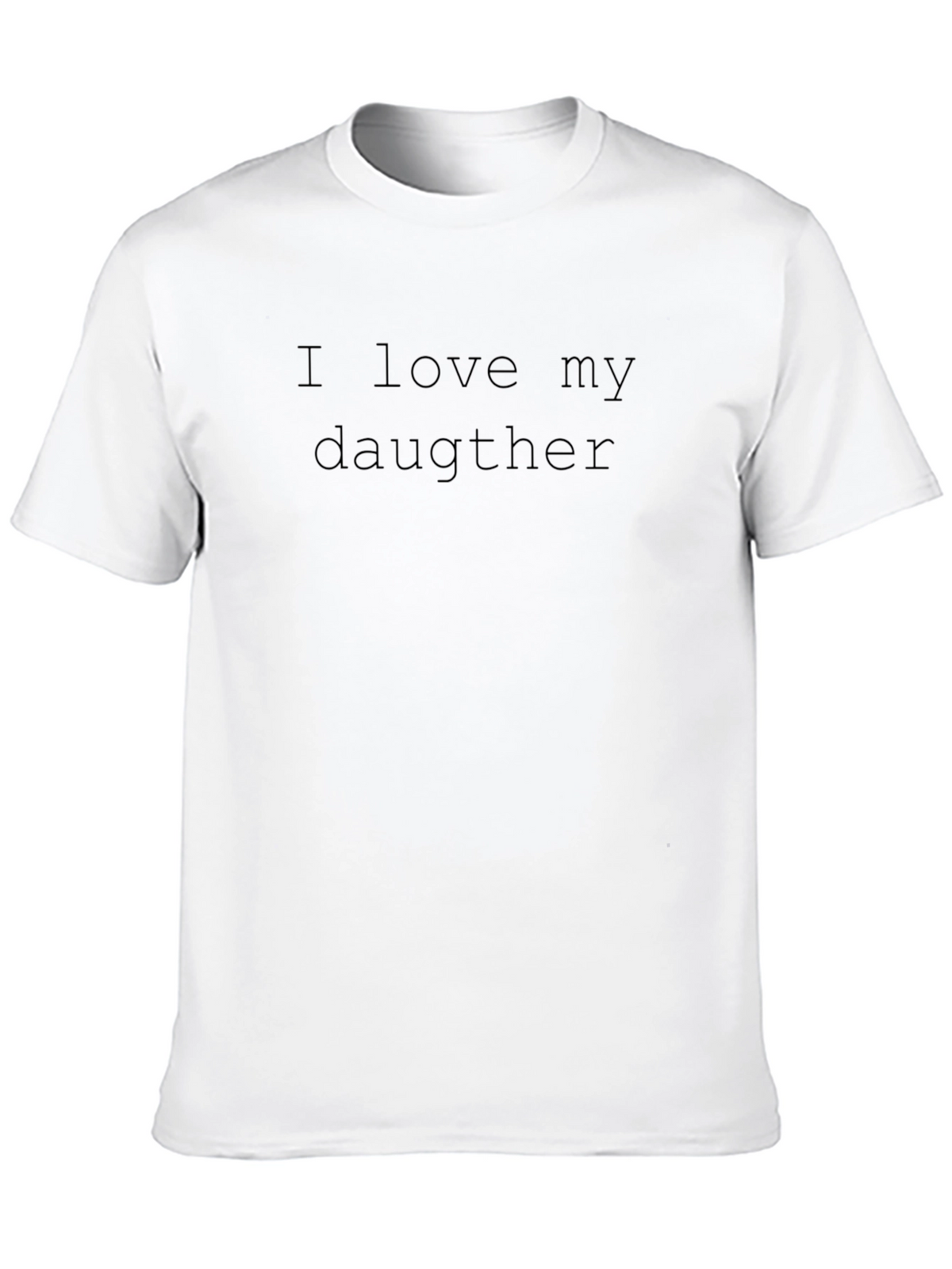 I Love My Daughter Black Tee