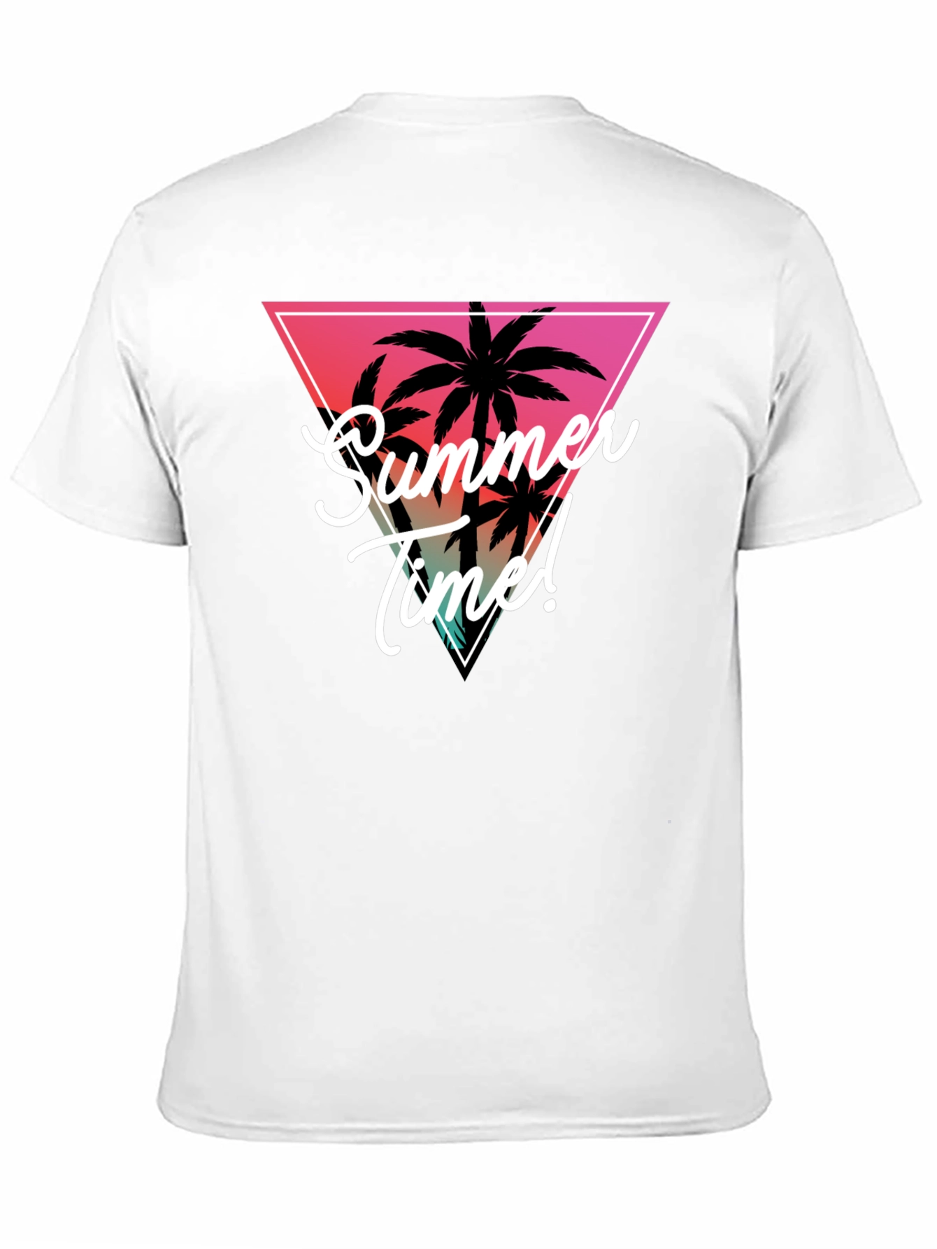 Summer Time Palm Tree Graphic Tee - Tropical Vibes