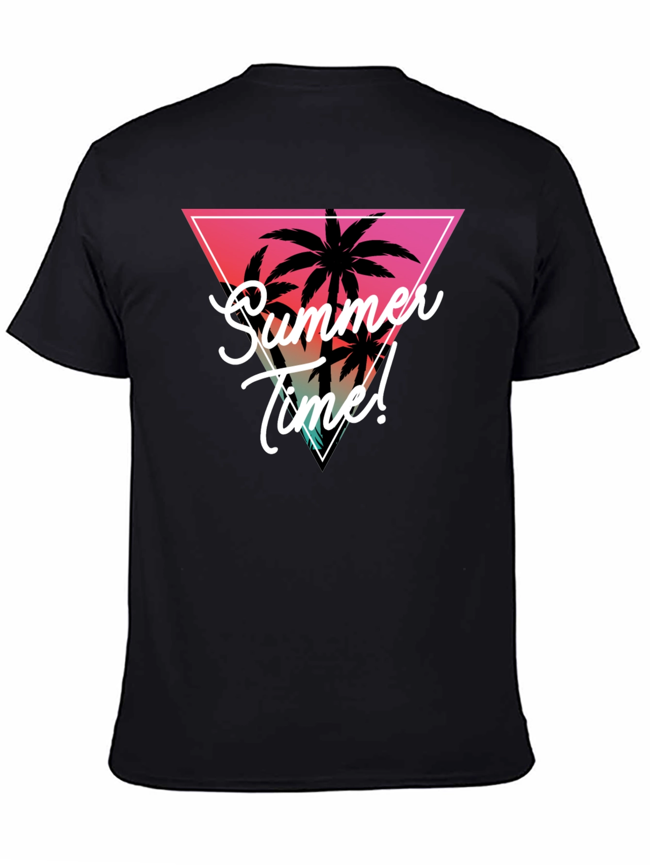Summer Time Palm Tree Graphic Tee - Tropical Vibes