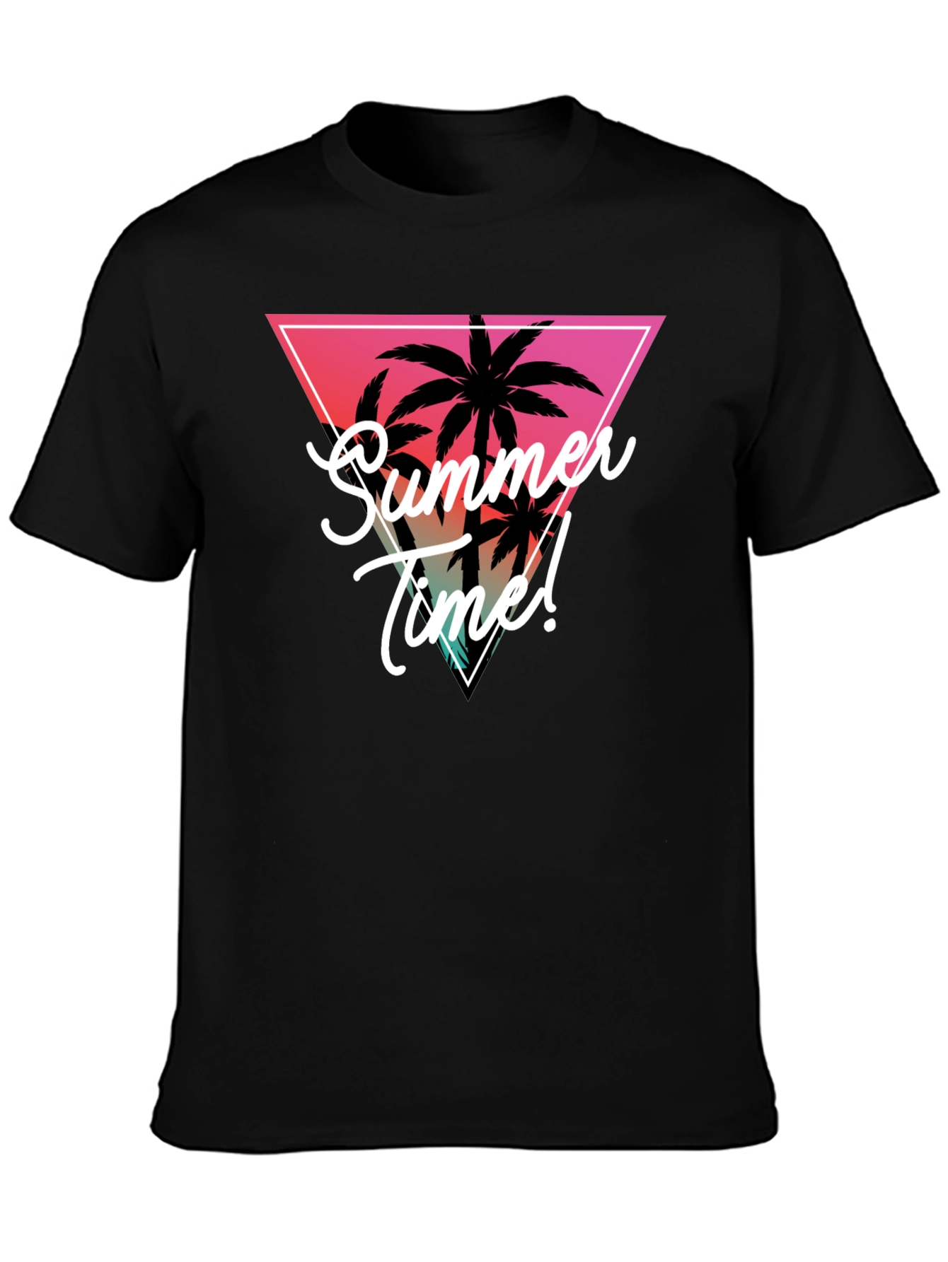 Summer Time Palm Tree Graphic Tee - Tropical Vibes