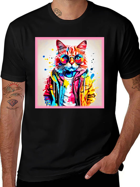 Cool Cat T-Shirt - Graphic Tee for Men