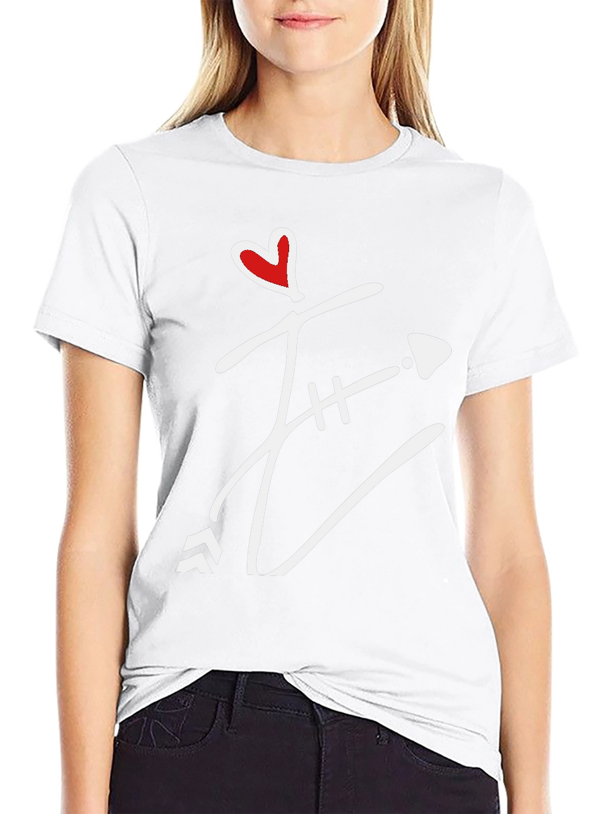 Heart Arrow Graphic Tee - Mens Black T-Shirt