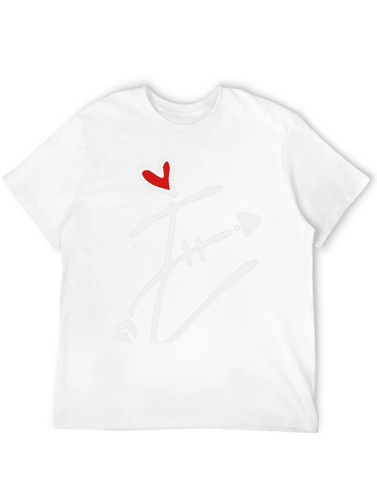 Heart Arrow Graphic Tee - Mens Black T-Shirt