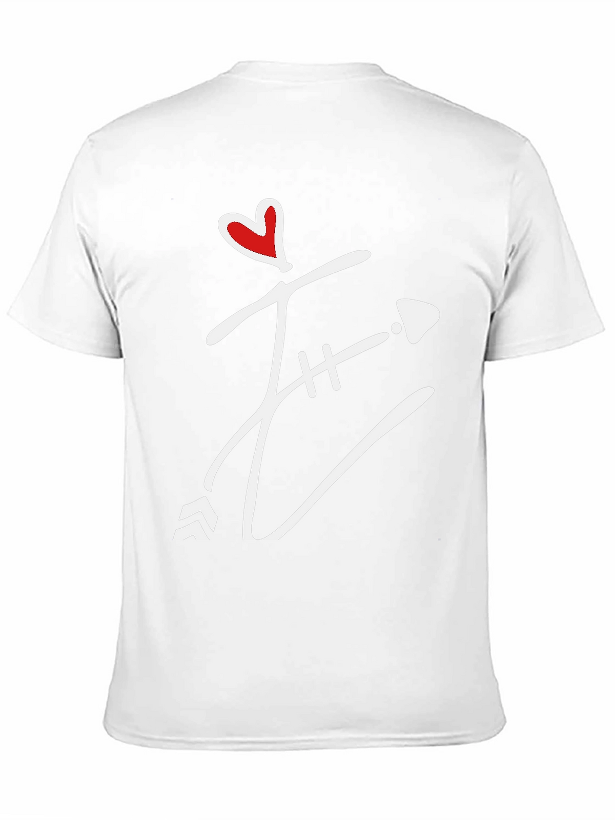 Heart Arrow Graphic Tee - Mens Black T-Shirt