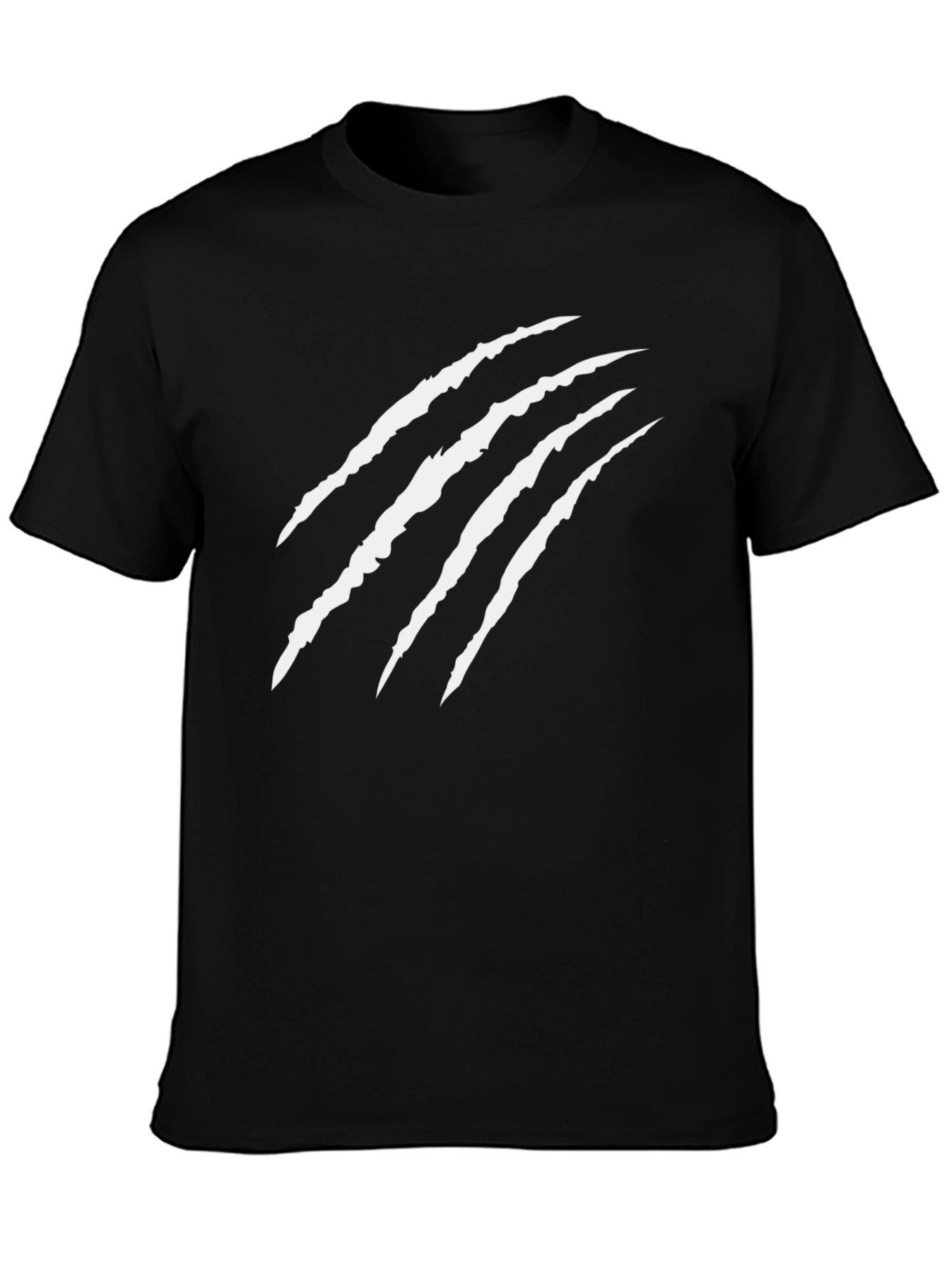 Claw Mark Graphic Black T-Shirt