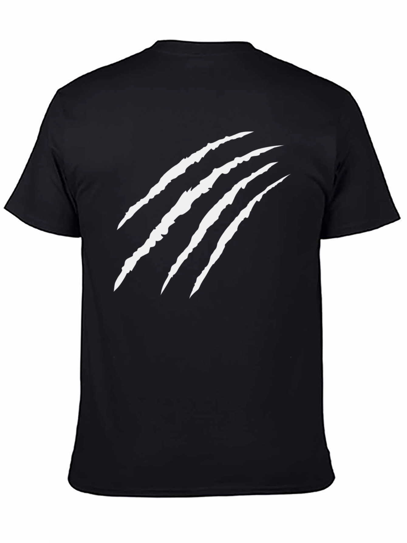 Claw Mark Graphic Black T-Shirt