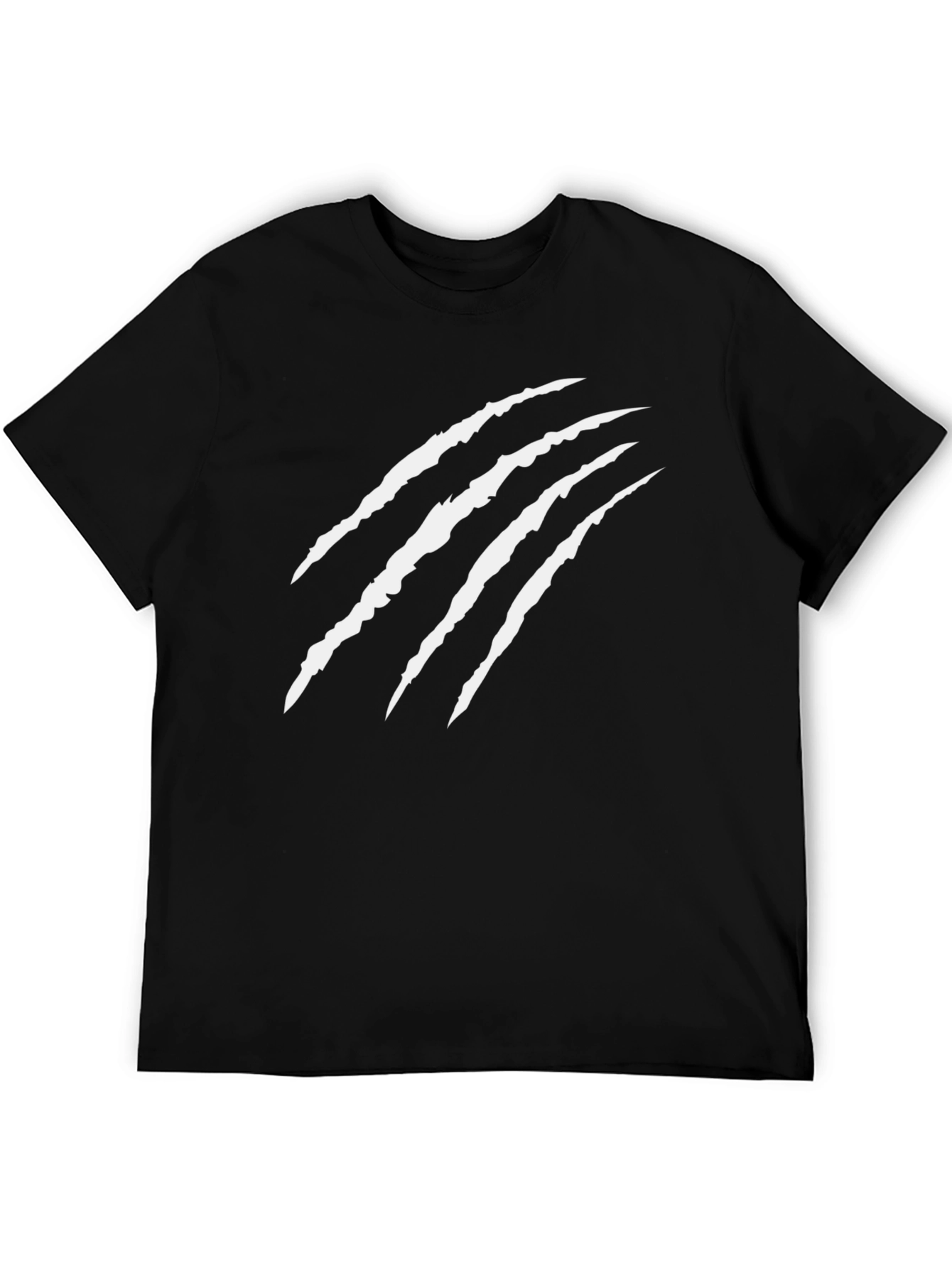 Claw Mark Graphic Black T-Shirt