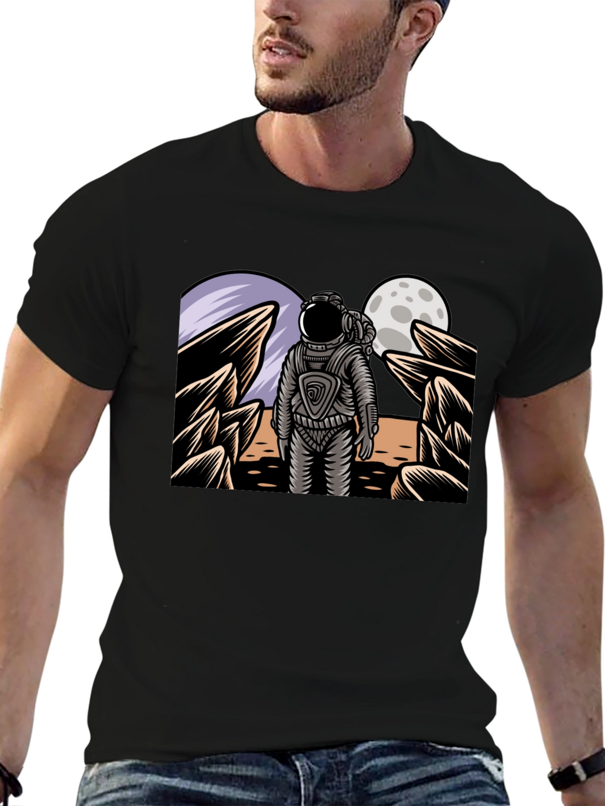Astronaut Graphic Tee - Space Explorer T-Shirt