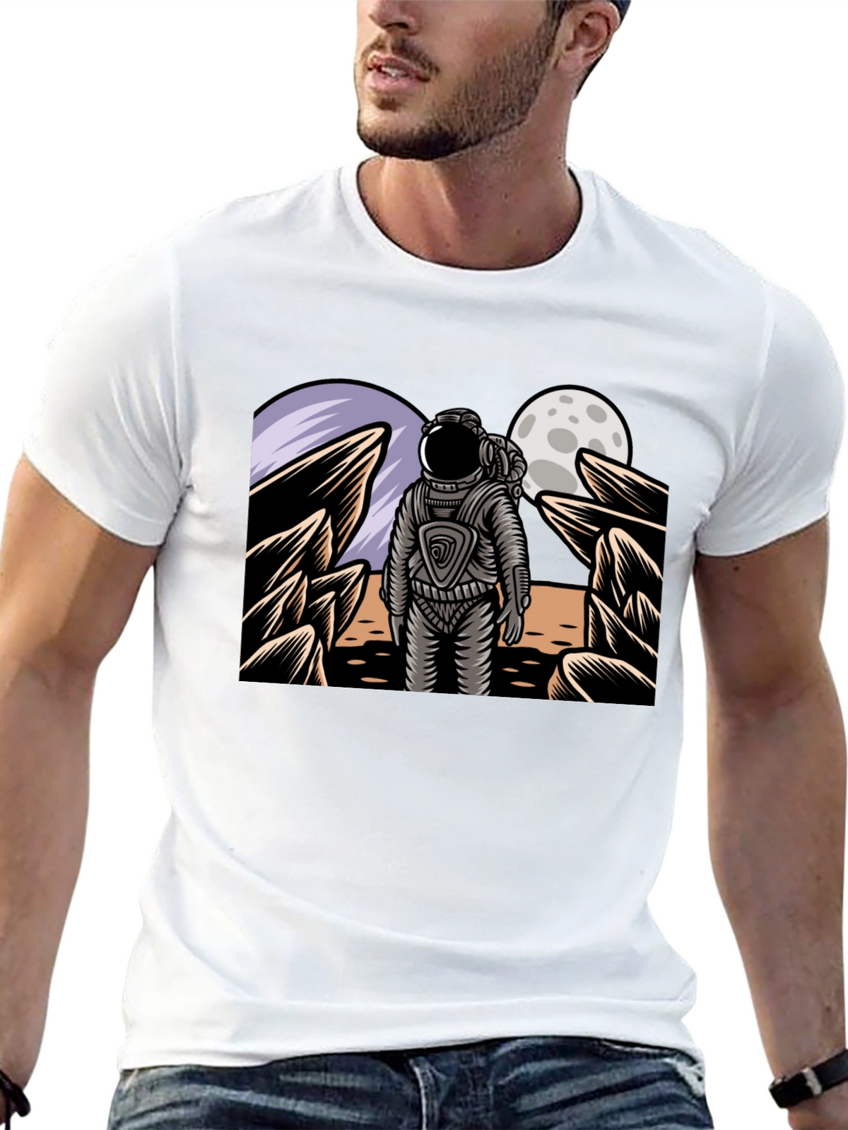 Astronaut Graphic Tee - Space Explorer T-Shirt