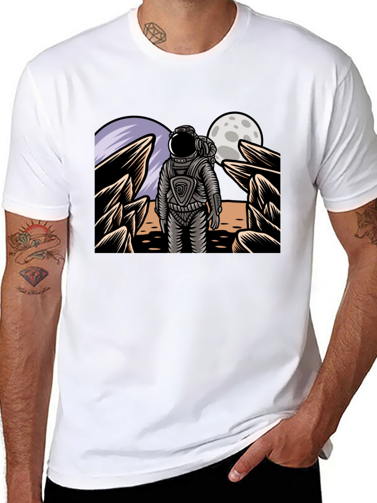 Astronaut Graphic Tee - Space Explorer T-Shirt