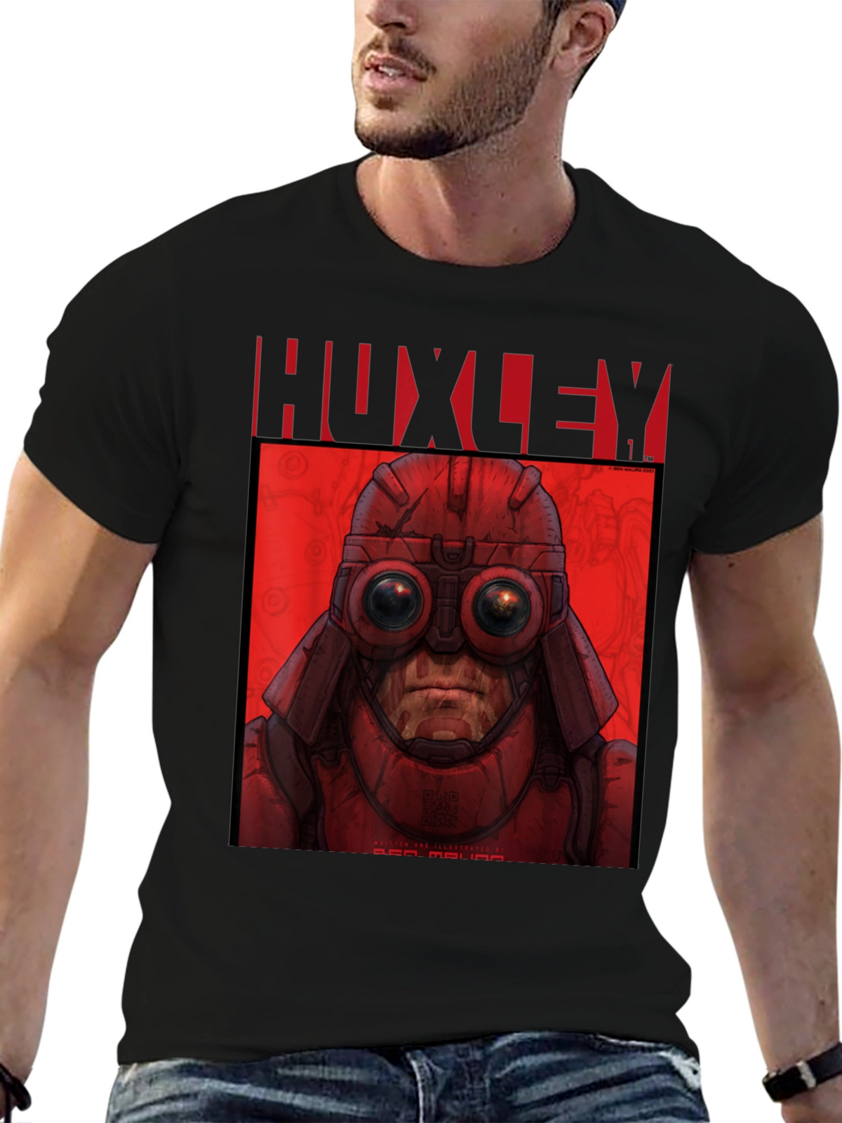 HUXLEY Red MAU MAU Graphic T-Shirt
