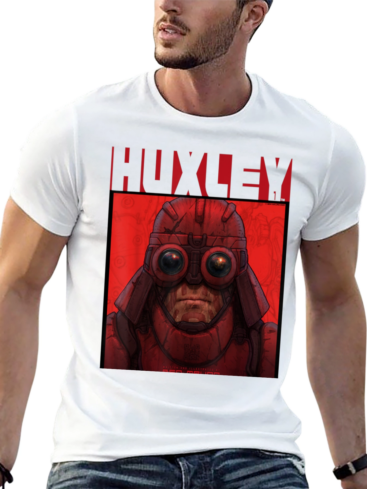 HUXLEY Red MAU MAU Graphic T-Shirt