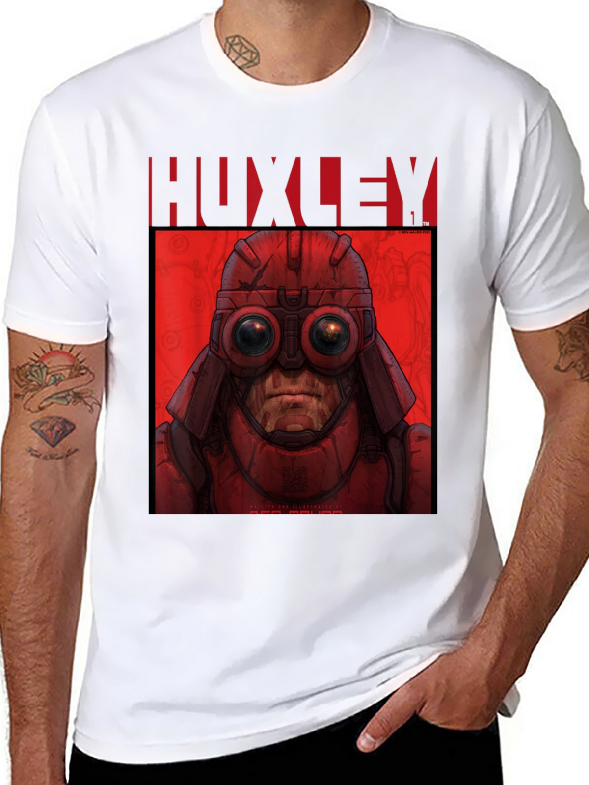 HUXLEY Red MAU MAU Graphic T-Shirt
