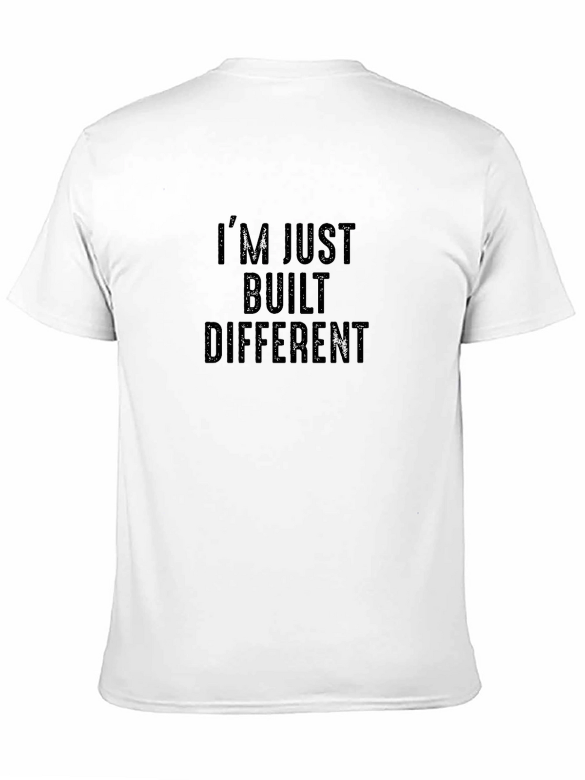 Im Just Built Different Black Graphic Tee
