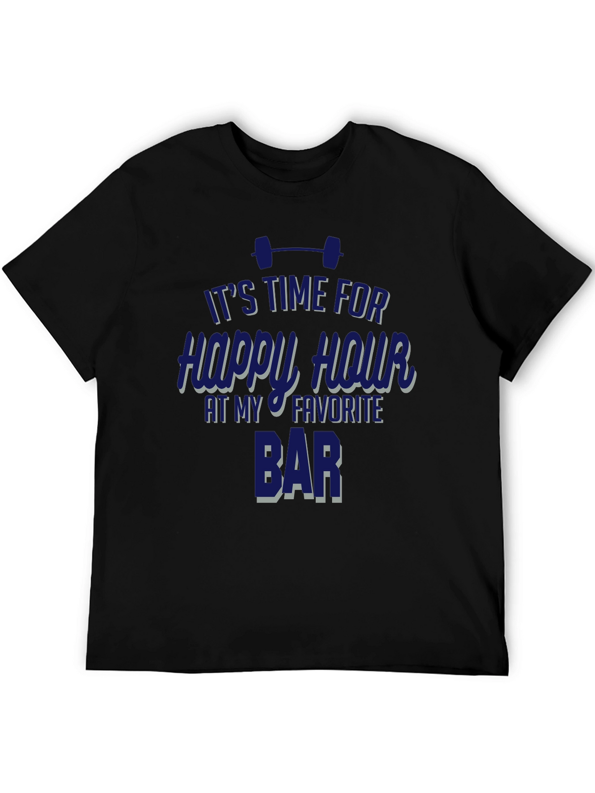 Gym Happy Hour Graphic T-Shirt