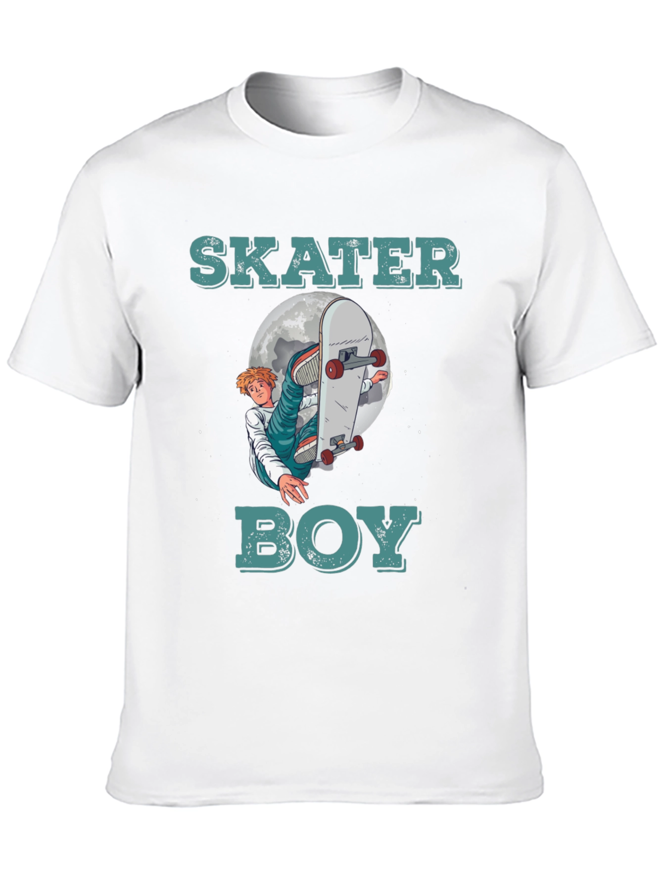 Skater Boy Graphic T-Shirt - Trendy Tee