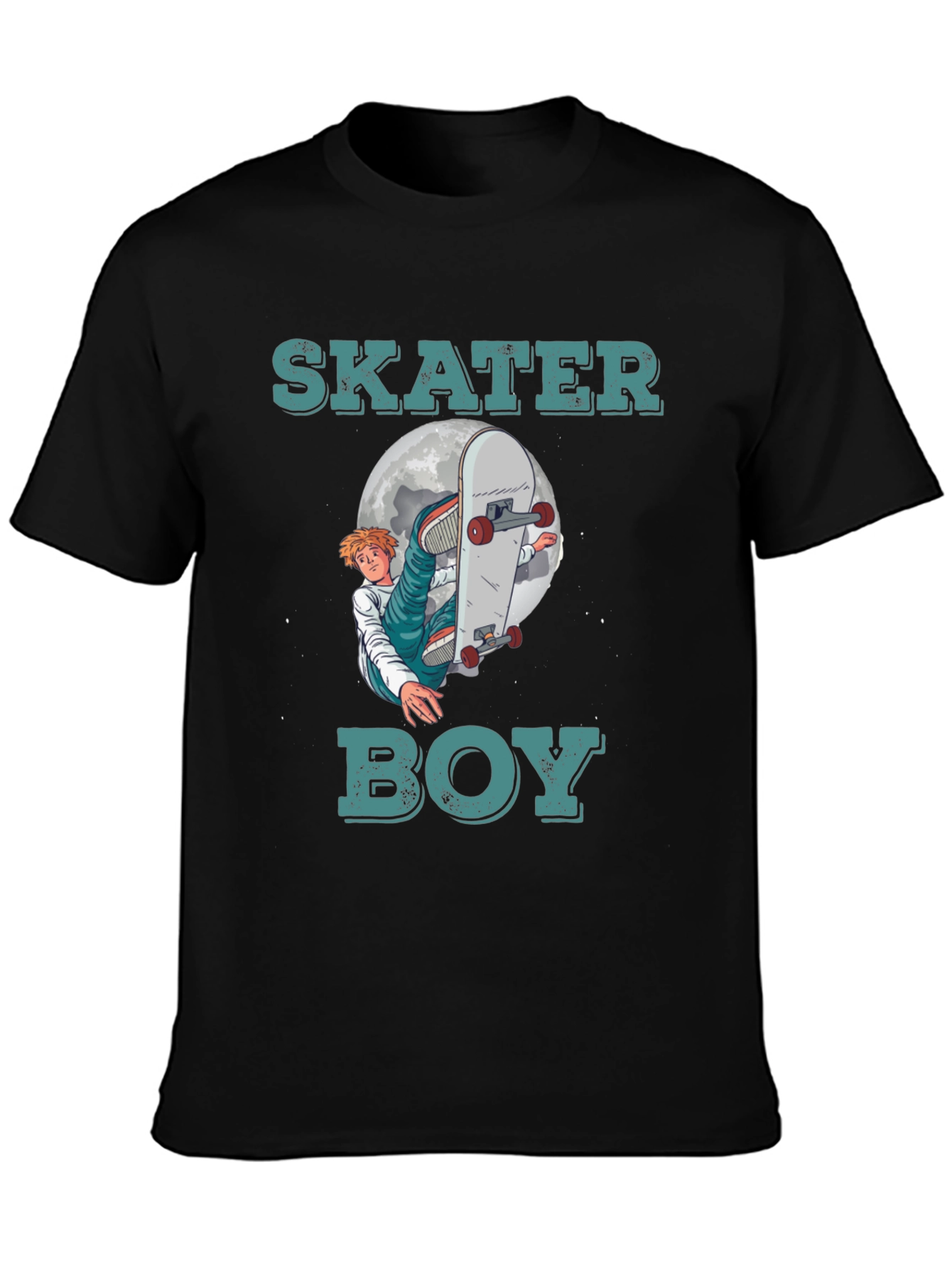 Skater Boy Graphic T-Shirt - Trendy Tee