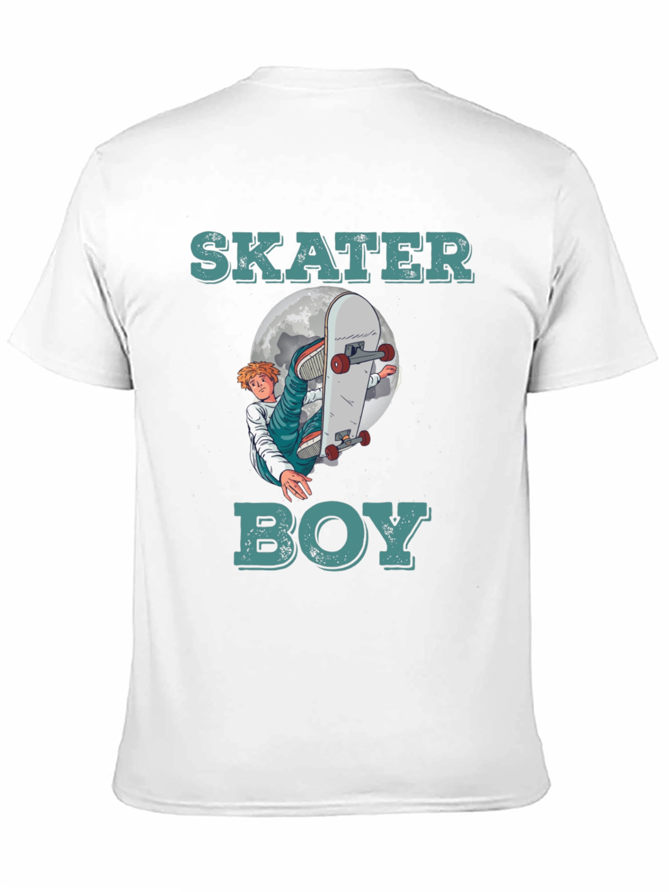 Skater Boy Graphic T-Shirt - Trendy Tee