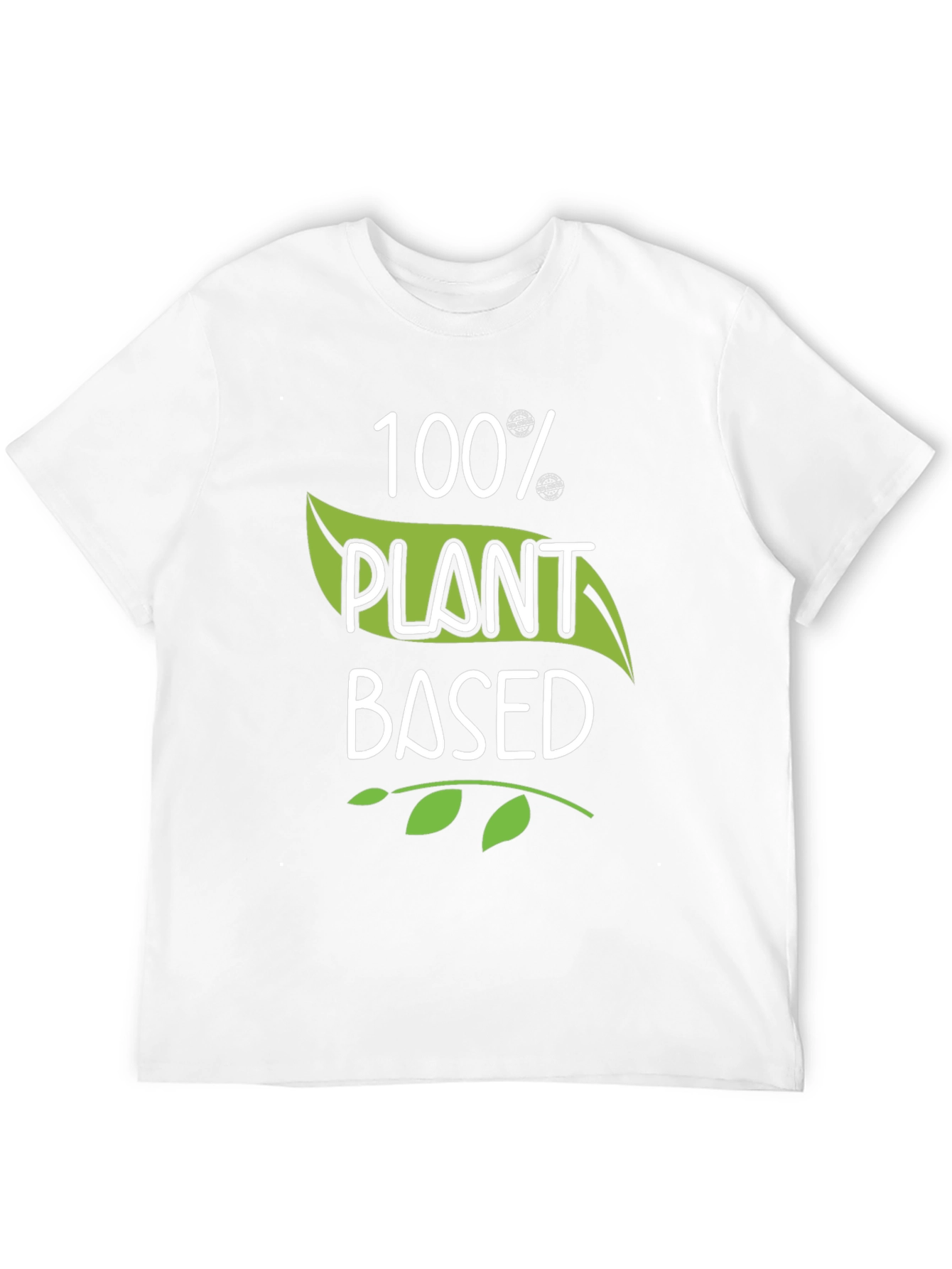 100% Plant Based Black T-Shirt Vegan Style