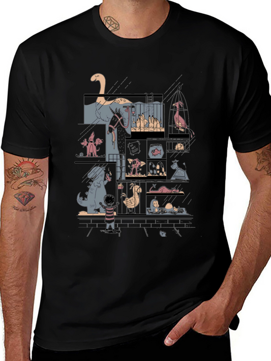 Zoo Animals Graphic T-Shirt
