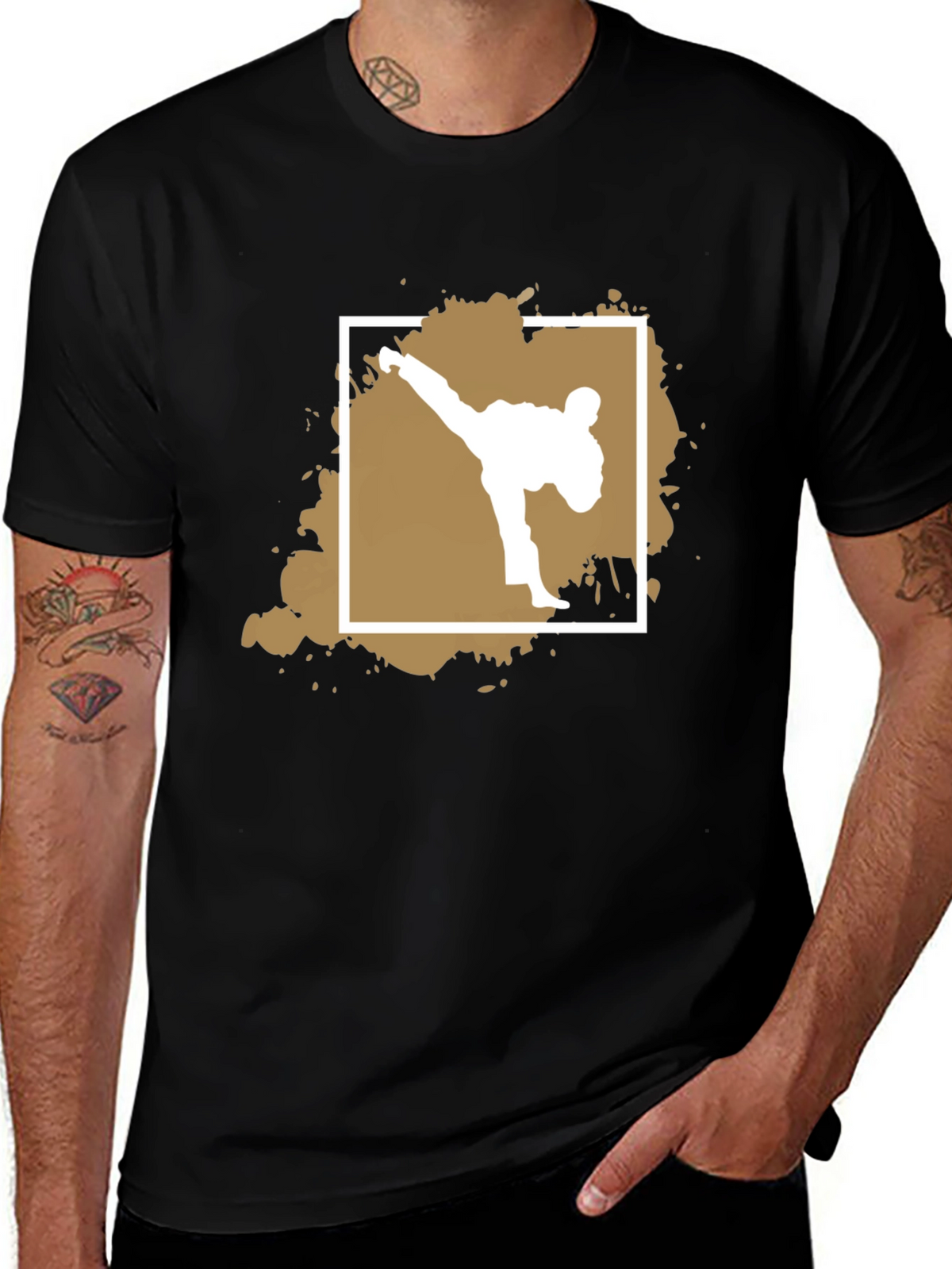 Martial Arts Kick Graphic Tee