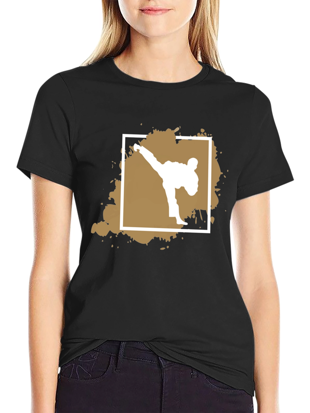 Martial Arts Kick Graphic Tee