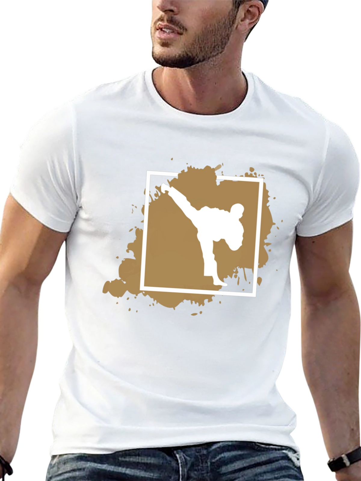 Martial Arts Kick Graphic Tee