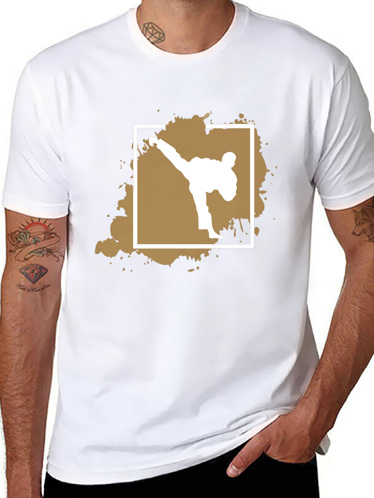 Martial Arts Kick Graphic Tee