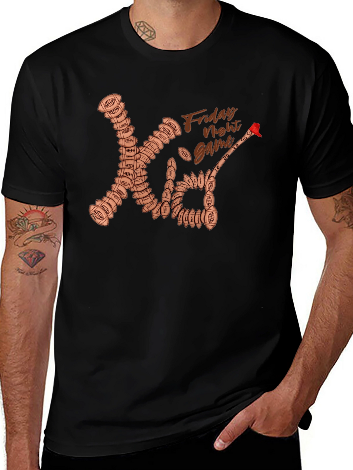 Friday Night Game Football T-Shirt