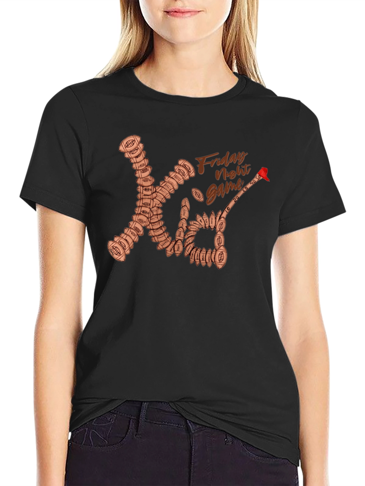 Friday Night Game Football T-Shirt