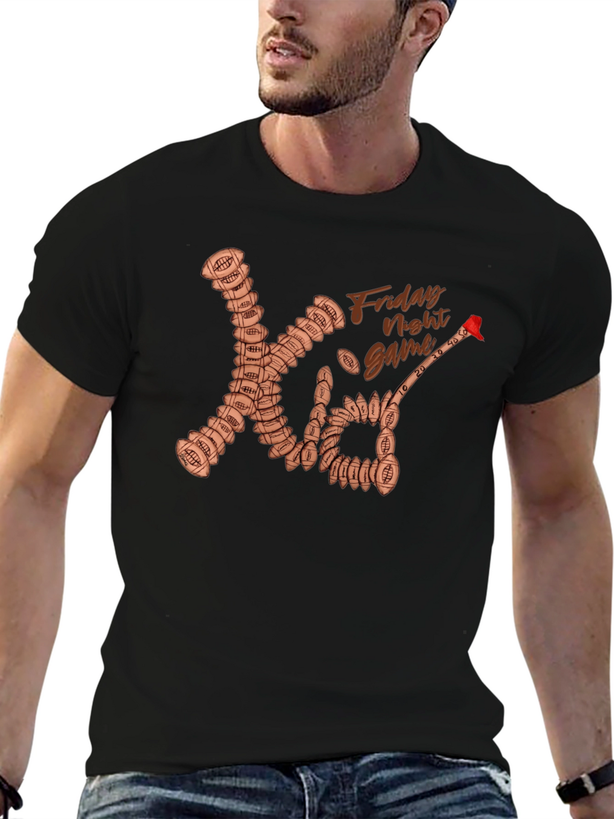 Friday Night Game Football T-Shirt