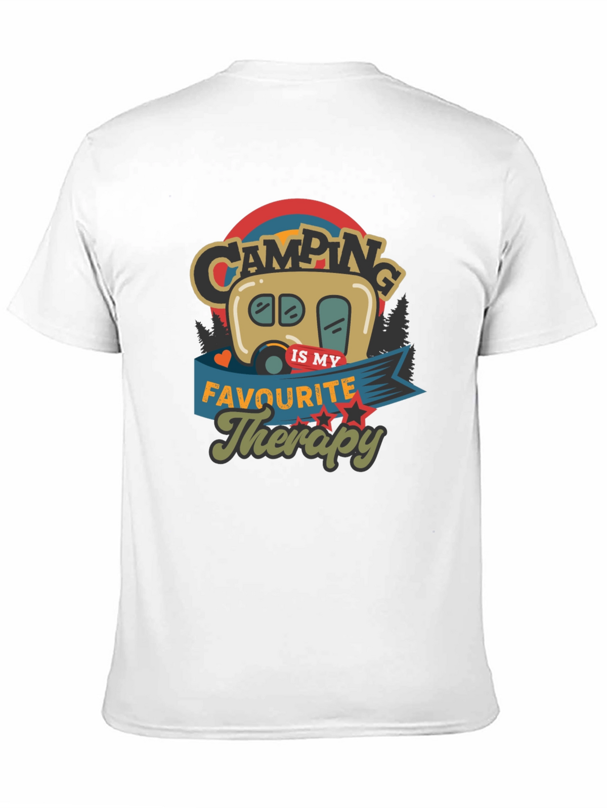 Camping Is My Favorite Therapy Graphic Tee