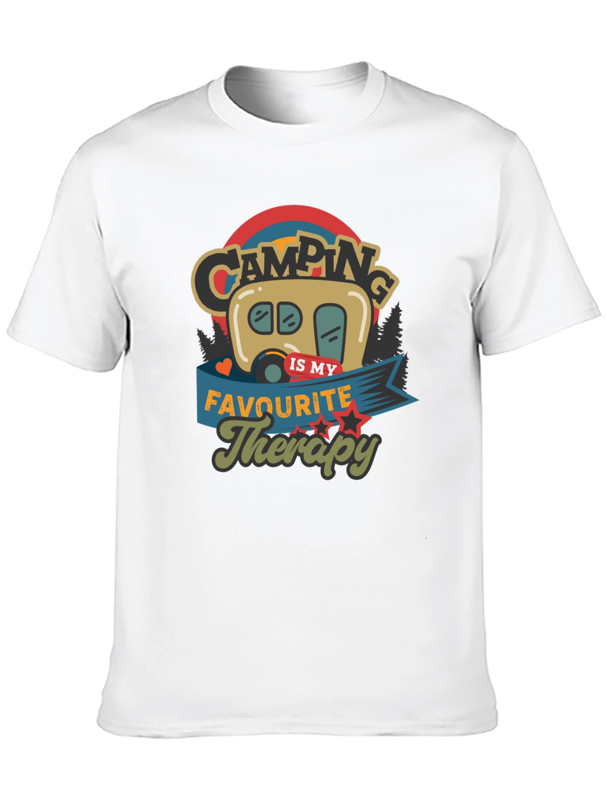 Camping Is My Favorite Therapy Graphic Tee