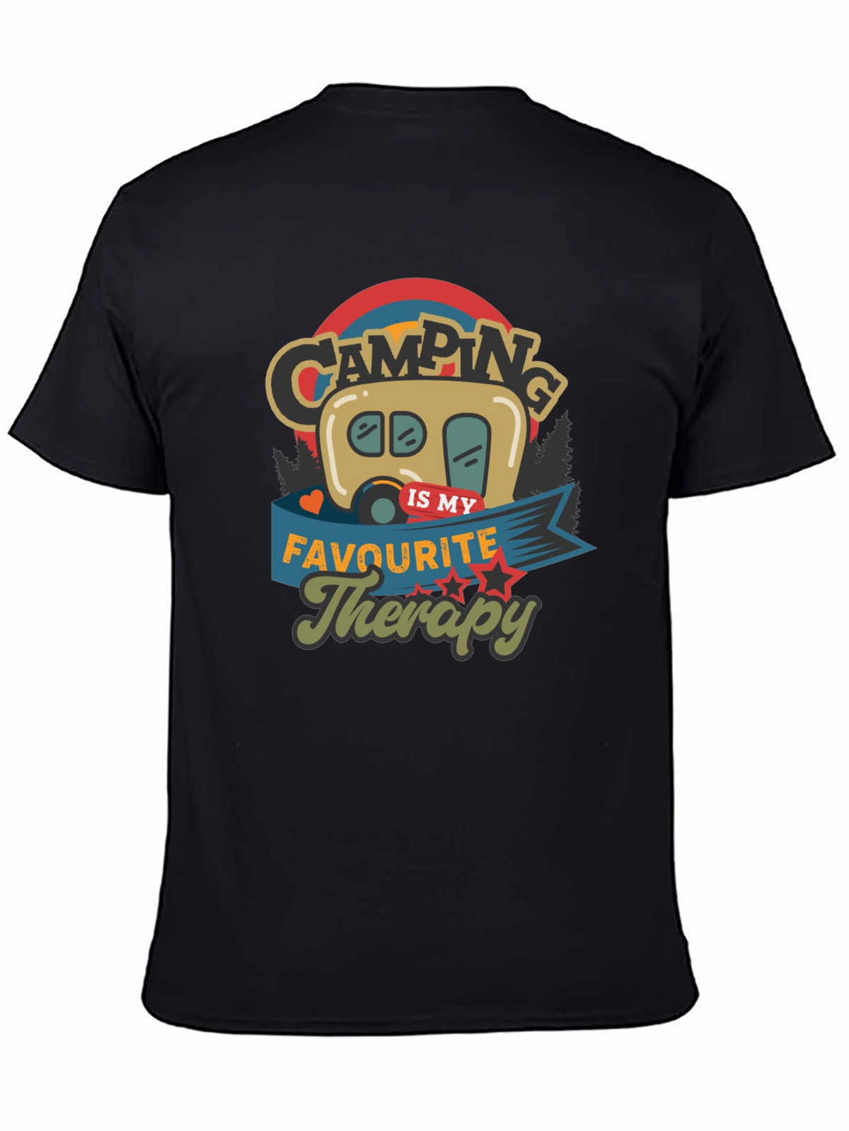Camping Is My Favorite Therapy Graphic Tee