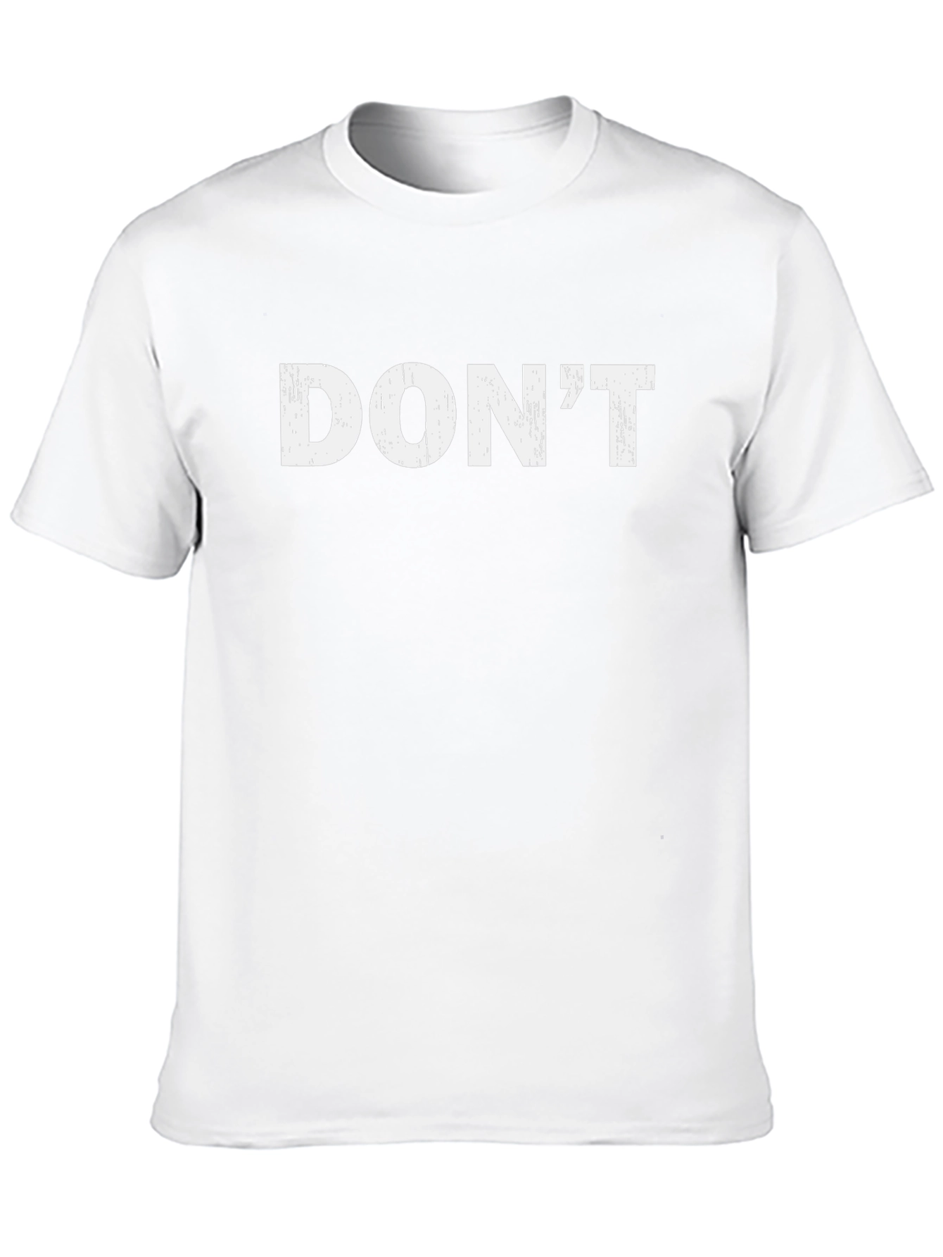 Mens DONT Graphic Print Black T-Shirt