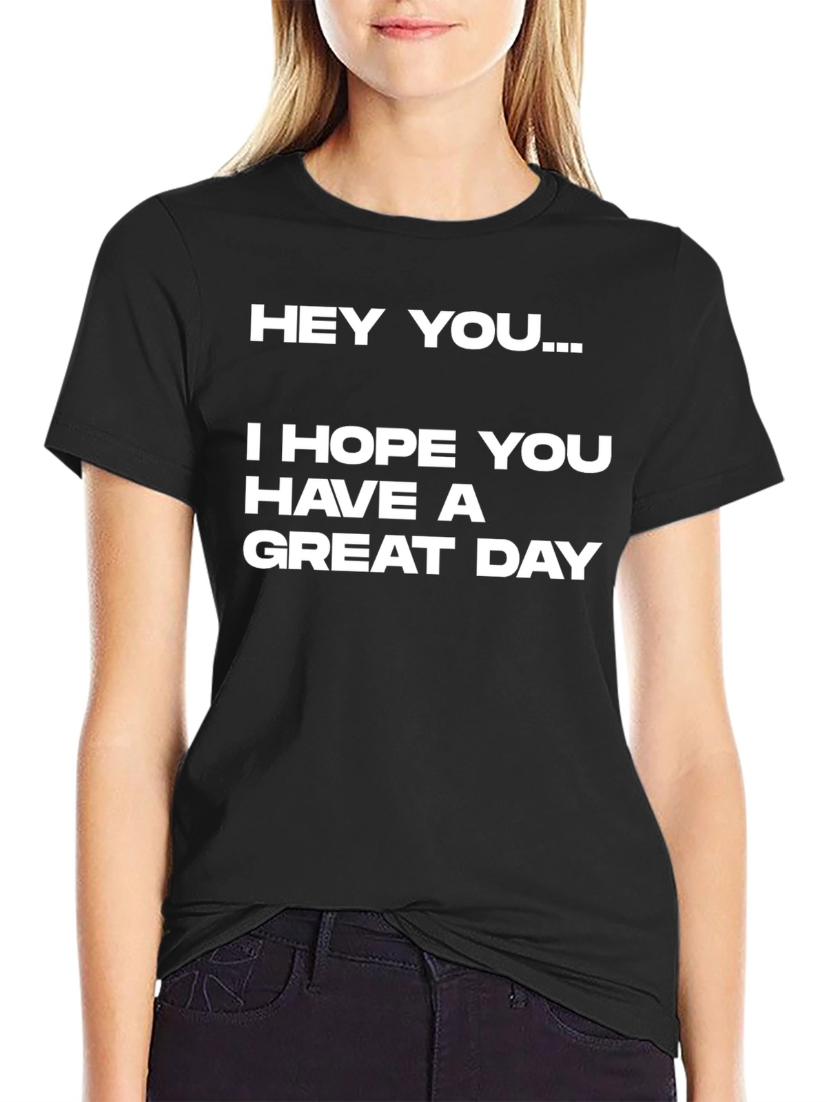 Hey You! Graphic Print Tee