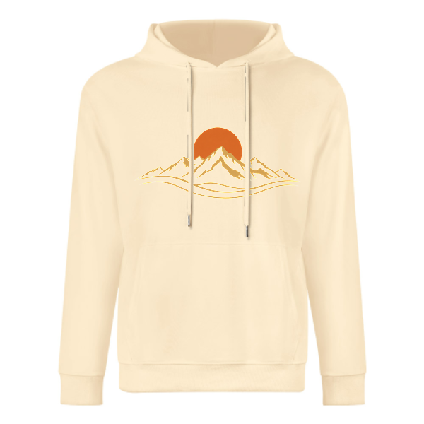 Light apricot Ridge Sunburst Graphic Hoodie - front view 1 of 4