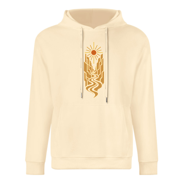Light apricot Canyon River Graphic Hoodie - front view 1 of 4