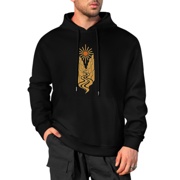 Black Canyon River Graphic Hoodie - front view 4 of 4