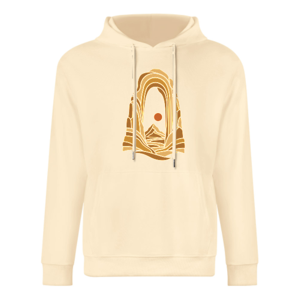 Light apricot Layered Rock Arch Hoodie - front view 1 of 4