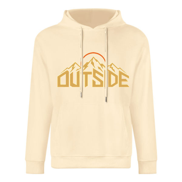 Light apricot Beyond the Mountain Graphic Hoodie - front view 1 of 4